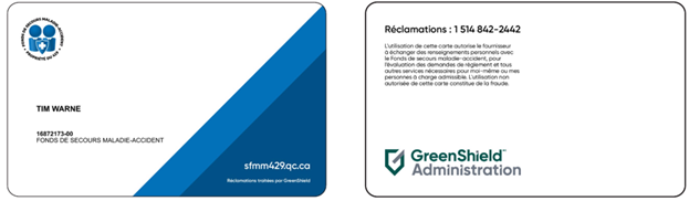 CDAnet-member-card Greenshield cards front and back