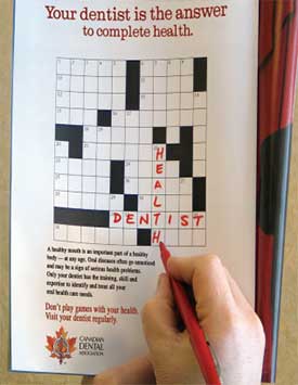 dental crossword poster