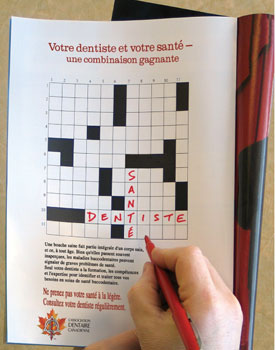 dental crossword poster