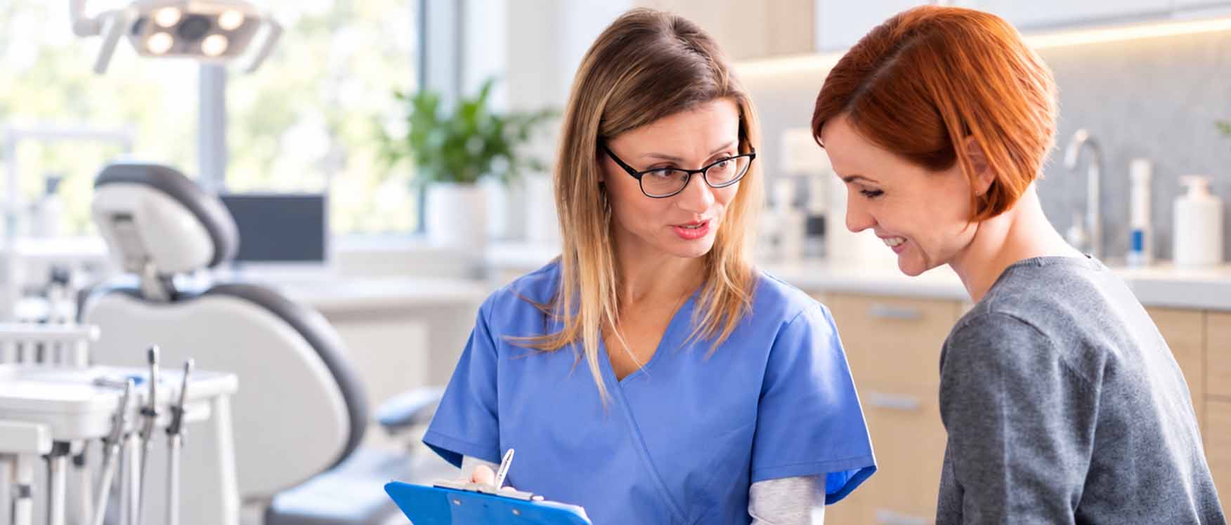 dentist answering questions