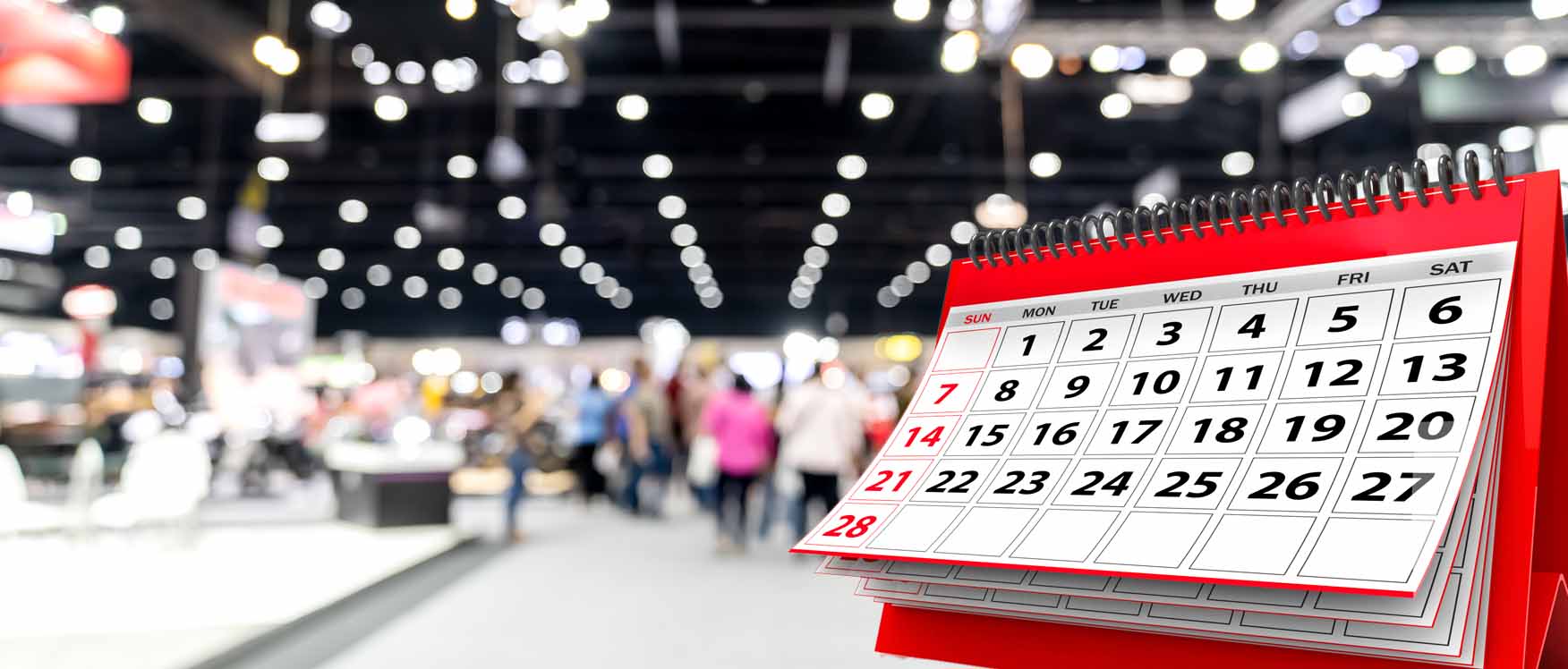 calendar at a convention