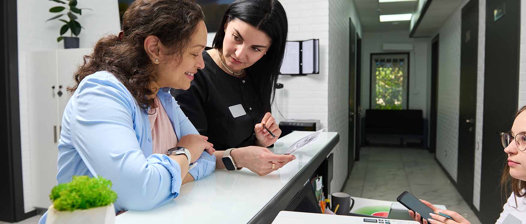 woman at dental office