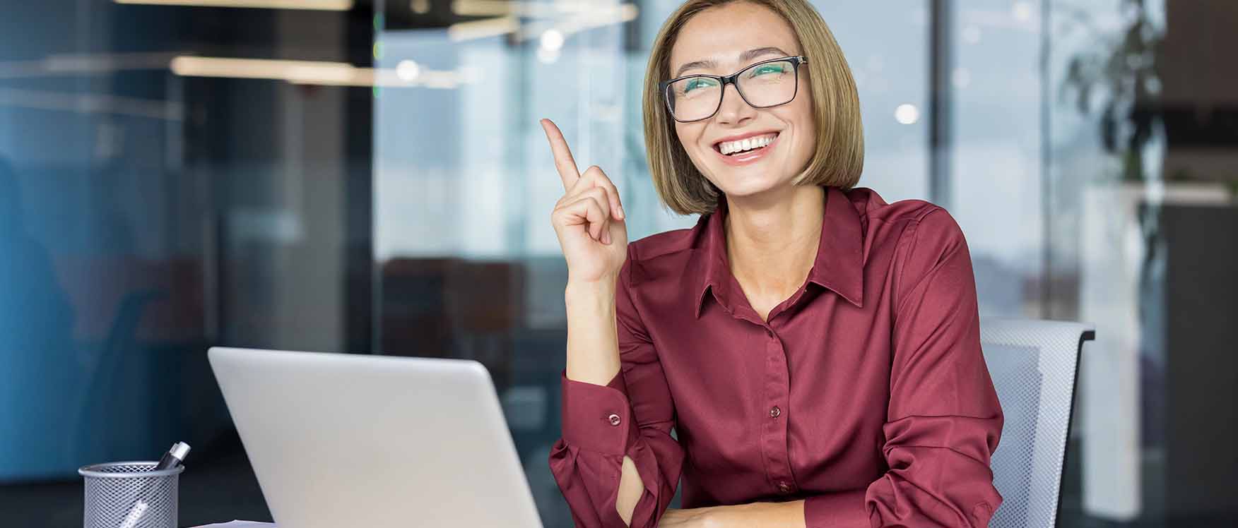 Woman at laptop