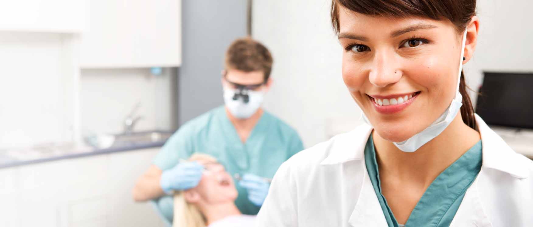 smiling woman dentist
